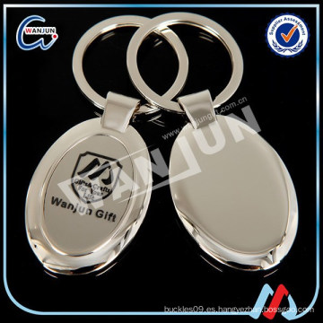 Grabable blank metal blank keyring